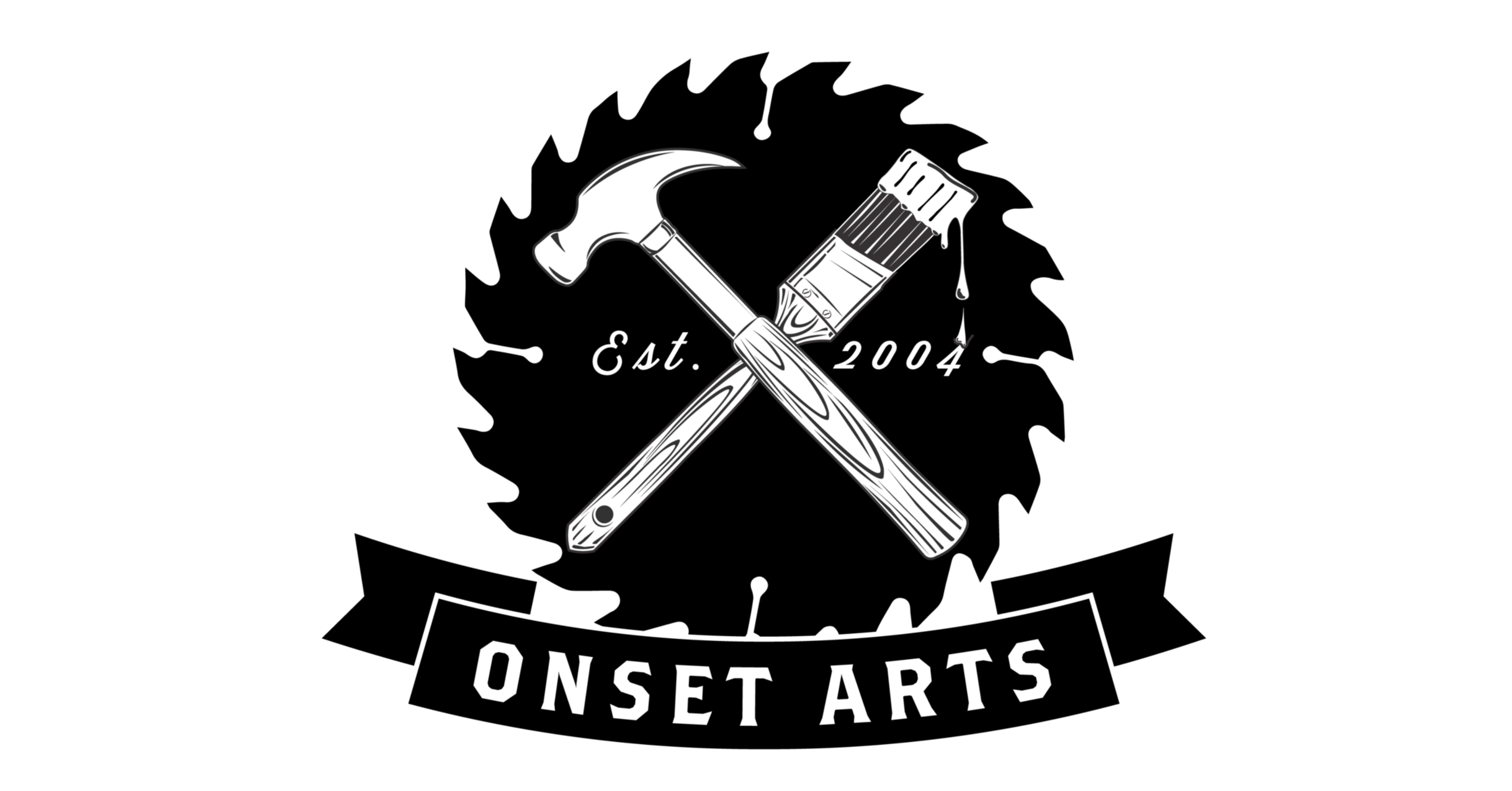Onset Arts logo, supported by Integris Group Services